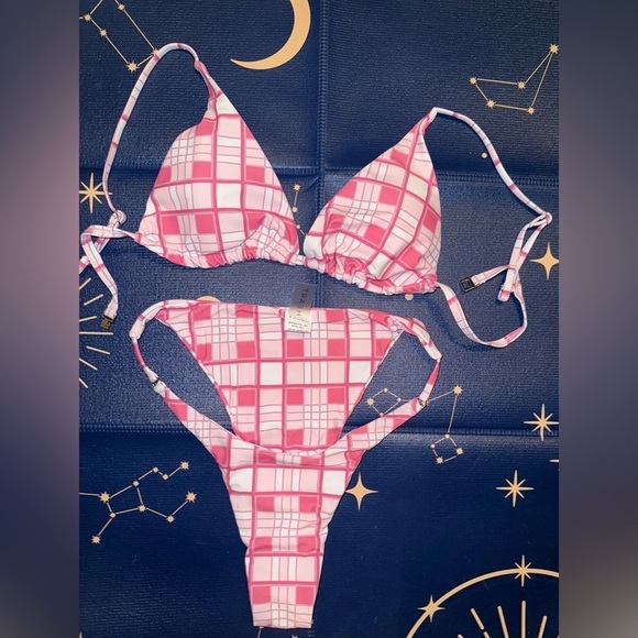 Half heart (dolls kill brand) bikini set medium - Picture 1 of 2